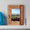 Baseball Is A Good Thing Always Was Always Will Be Personalized Wooden Frame 3 1/2" x 5" Brown (Vertical)