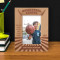 Basketball League Personalized Wooden Frame 4" x 6" Brown (Vertical)