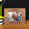 Basketball League Personalized Wooden Frame-6" x 4" Brown Horizontal