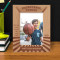 Basketball League Personalized Wooden Frame 5" x 7" Brown (Vertical)