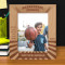 Basketball League Personalized Wooden Frame 8" x 10" Brown (Vertical)