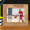 Basketball College Team Personalized Wooden Frame-10" x 8" Brown Horizontal