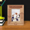 Basketball But People Who Never Quit Personalized Wooden Frame 3 1/2" x 5" Brown (Vertical)