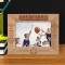 Basketball But People Who Never Quit Personalized Wooden Frame-7" x 5" Brown Horizontal