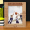 Basketball But People Who Never Quit Personalized Wooden Frame 8" x 10" Brown (Vertical)