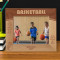 Basketball You Continue To Learn From The Game Day In And Day Out Personalized Wooden Frame-10" x 8" Brown Horizontal