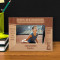 Basketball Game Personalized Wooden Frame-6" x 4" Brown Horizontal