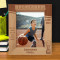 Basketball Game Personalized Wooden Frame 8" x 10" Brown (Vertical)