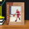 Basketball Teamwork Is The Beauty Of Our Sport Personalized Wooden Frame 5" x 7" Brown (Vertical)
