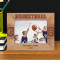 Basketball In More Than A Game Personalized Wooden Frame-7" x 5" Brown Horizontal