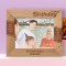 Happy Birthday May Your Special Day Personalized Wooden Frame-10" x 8" Brown Horizontal