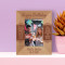 Happy Birthday May Each And Every Moment Personalized Wooden Frame 3 1/2" x 5" Brown (Vertical)
