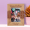 Happy Birthday May Each And Every Moment Personalized Wooden Frame 4" x 6" Brown (Vertical)