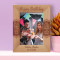 Happy Birthday May Each And Every Moment Personalized Wooden Frame 5" x 7" Brown (Vertical)