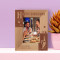 Happy Birthday Personalized Wooden Frame 3 1/2" x 5" Brown (Vertical)
