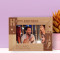 Happy Birthday Personalized Wooden Frame-6" x 4" Brown Horizontal