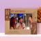 Happy Birthday Personalized Wooden Frame-7" x 5" Brown Horizontal