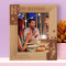 Happy Birthday Personalized Wooden Frame 8" x 10" Brown (Vertical)