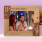 Happy Birthday Personalized Wooden Frame-10" x 8" Brown Horizontal