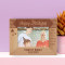 Happy Birthday I Wish You A Life Full Of Happiness Personalized Wooden Frame-6" x 4" Brown Horizontal