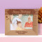 Happy Birthday I Wish You A Life Full Of Happiness Personalized Wooden Frame-7" x 5" Brown Horizontal