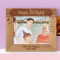 Happy Birthday I Wish You A Life Full Of Happiness Personalized Wooden Frame-10" x 8" Brown Horizontal