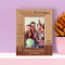 Happy Birthday I Wish You A Day Full Of Surprises Personalized Wooden Frame 4" x 6" Brown (Vertical)