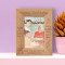 Happy Birthday Wishing You A Beautiful Day Personalized Wooden Frame 4" x 6" Brown (Vertical)