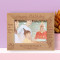 Happy Birthday Wishing You A Beautiful Day Personalized Wooden Frame-7" x 5" Brown Horizontal