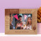 Happy Birthday May All Your Hopes And Dreams Come True Personalized Wooden Frame-7" x 5" Brown Horizontal