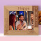 Happy Birthday May You Have All The Love Your Heart Can Hold Personalized Wooden Frame-10" x 8" Brown Horizontal