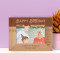 Happy Birthday May Life Never Cease To Surprise You Personalized Wooden Frame-6" x 4" Brown Horizontal