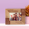 Happy Birthday To You Personalized Wooden Frame-5" x 3 1/2" Brown Horizontal