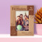 Happy Birthday To You Personalized Wooden Frame 4" x 6" Brown (Vertical)