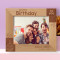 Happy Birthday To You Personalized Wooden Frame-10" x 8" Brown Horizontal