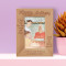Happy Birthday I Hope Your Big Day Is Filled With Lightness Personalized Wooden Frame 4" x 6" Brown (Vertical)