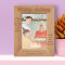 Happy Birthday I Hope Your Big Day Is Filled With Lightness Personalized Wooden Frame 5" x 7" Brown (Vertical)