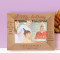 Happy Birthday I Hope Your Big Day Is Filled With Lightness Personalized Wooden Frame-7" x 5" Brown Horizontal