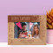 Happy Birthday Let Your Dreams Come True Personalized Wooden Frame-6" x 4" Brown Horizontal