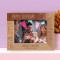 Happy Birthday Let Your Dreams Come True Personalized Wooden Frame-7" x 5" Brown Horizontal