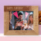 Happy Birthday Let Your Dreams Come True Personalized Wooden Frame-10" x 8" Brown Horizontal