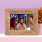 Happy Birthday May You Always Have That Shining Smile Like Today Personalized Wooden Frame-7" x 5" Brown Horizontal