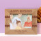Happy Birthday I Wish You A Life Full Of Happiness Personalized Wooden Frame-7" x 5" Brown Horizontal