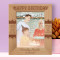 Happy Birthday I Wish You A Life Full Of Happiness Personalized Wooden Frame 8" x 10" Brown (Vertical)