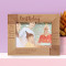Happy Birthday King Of My Heart Personalized Wooden Frame-7" x 5" Brown Horizontal
