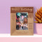 Happy Birthday Wishing You Lots Of Love Personalized Wooden Frame 3" x 5" Brown (Vertical)