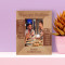 Happy Birthday Wishing You A Day Filled Smiles And Laughter Personalized Wooden Frame 3" x 5" Brown (Vertical)