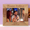 Happy Birthday Wishing You A Day Filled Smiles And Laughter Personalized Wooden Frame-10" x 8" Brown Horizontal