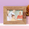 Happy Birthday Today Is Your Day Personalized Wooden Frame-7" x 5" Brown Horizontal