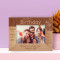 Happy Birthday Blow Out The Candles Wish Away Personalized Wooden Frame-6" x 4" Brown Horizontal